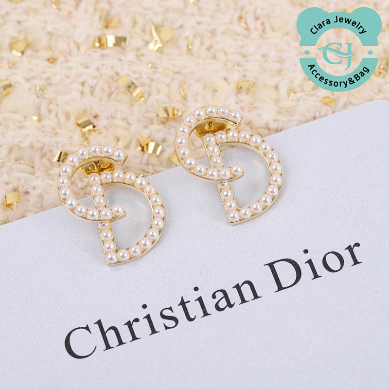 Dior Cd Pearl Earrings
