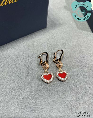 Cho Heart Diamond Mother Of Pearl Earrings