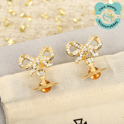 Vivienne Bow Stud Earrings