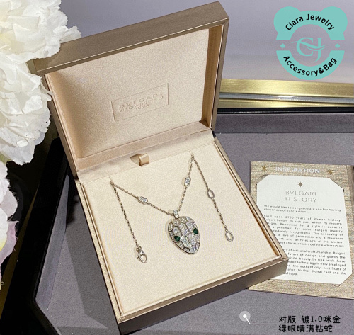 Bulgari Bu&lg&ri Diamond Snake Necklace