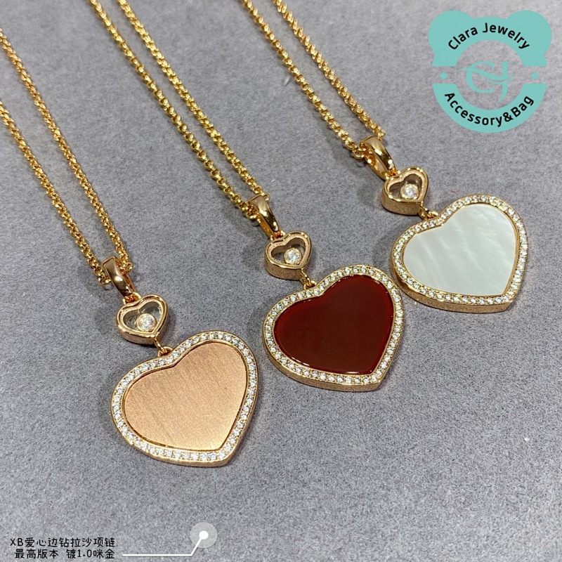 Chord Heart Side Diamond Lassa Necklace