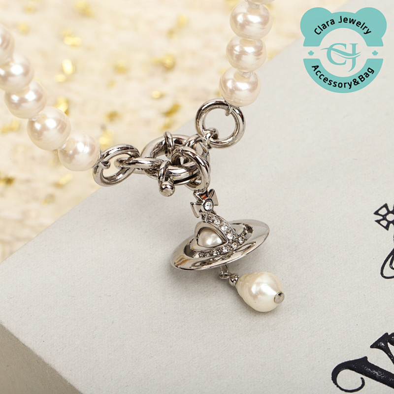 Exquisite Limited Edition Enamel Pearl Necklace