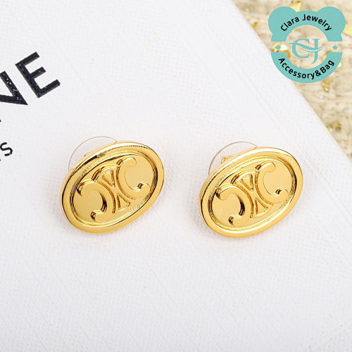 Celine Oval Arc De Triomphe Earrings