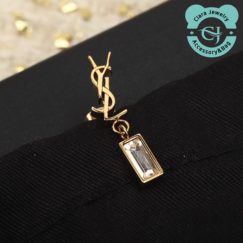 Ys Square Diamond Earrings