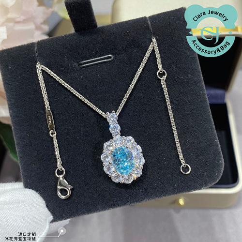 Ice Flower Aquamarine Necklace