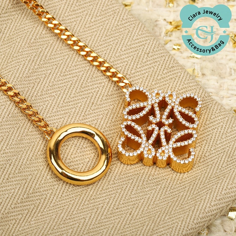 Loewe Lo Rhombus Diamond Necklace Bracelet