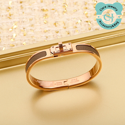 Hermès H Family Kelly Enamel Bracelet