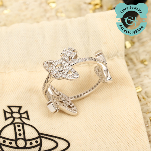Full Diamond 3 Saturn Ring