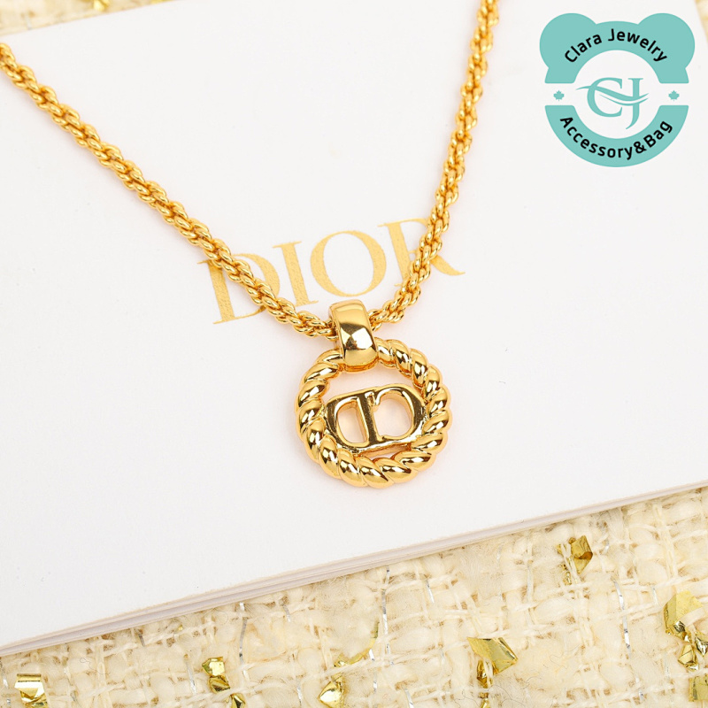 D Round Logo Necklace