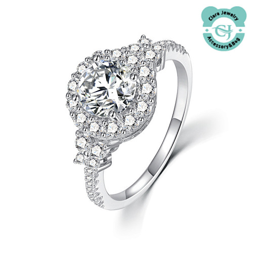 Silver With 1 Carat Moissanite