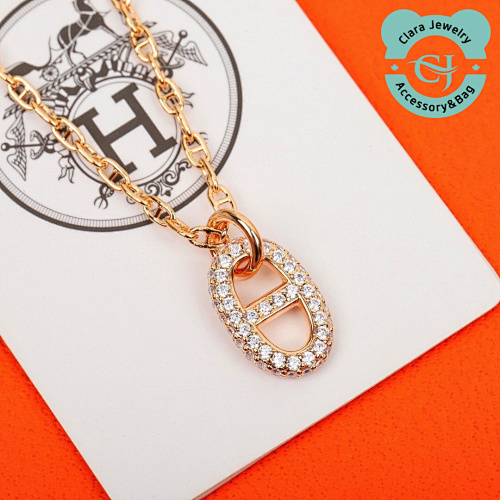 Hermès Pig Nose Diamond Necklace