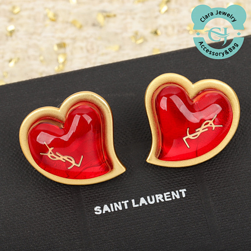 Ys1 Red Heart Earrings