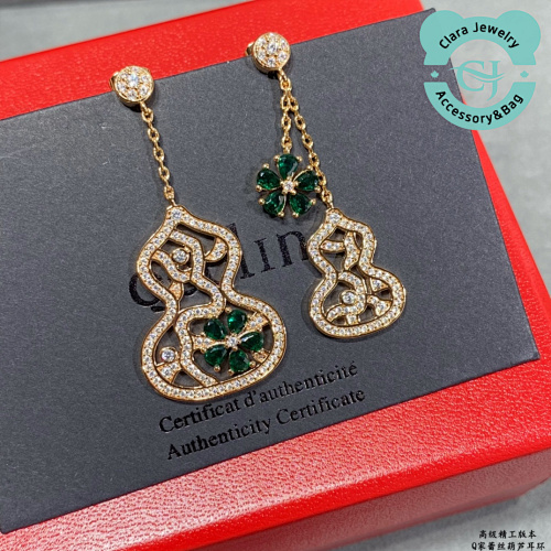 9 2 5 Qeelin Three-Circle Gourd Earrings