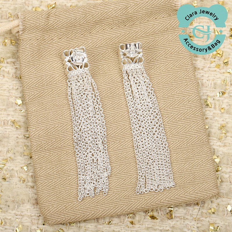 Loewe Loe Diamond Tassel Earrings
