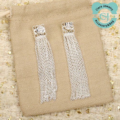 Loewe Loe Diamond Tassel Earrings