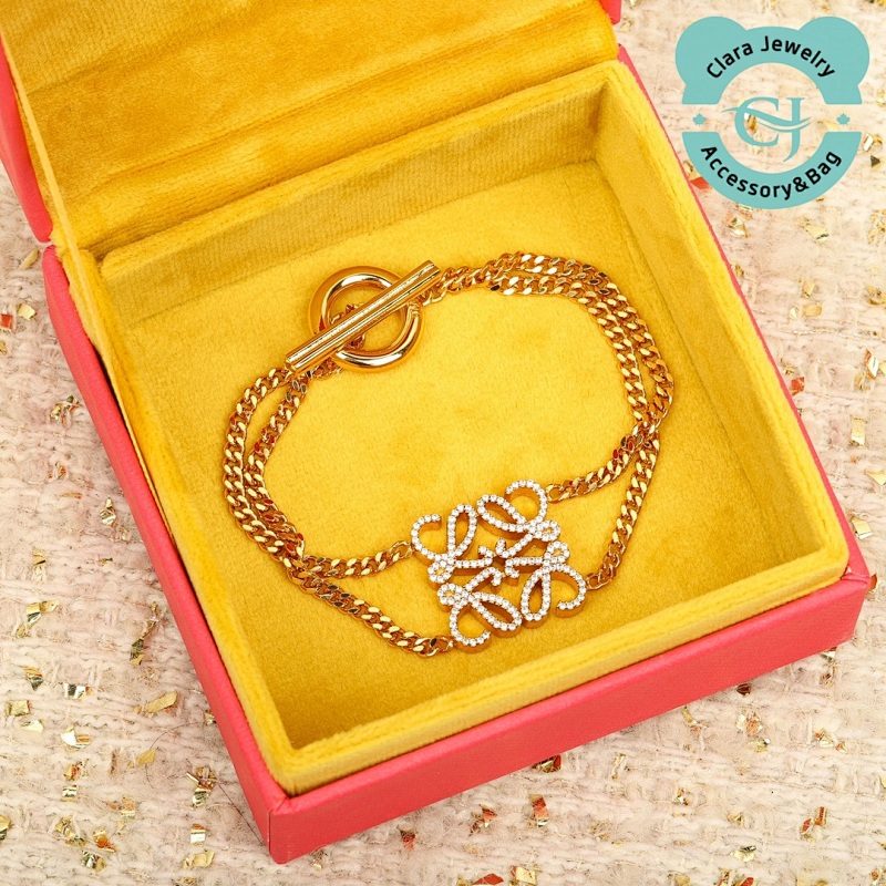 Loewe Loe Rhombus Diamond Necklace Bracelet