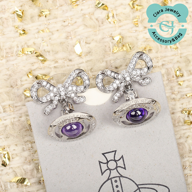 Vivienne Bow Stud Earrings