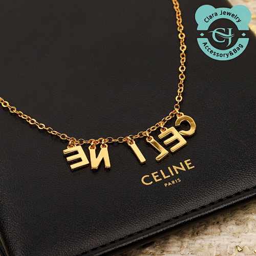 C Full Diamond Letter Necklace