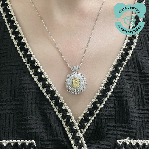 Imported Customized 9 2 5 Radian Goose Yellow Necklace