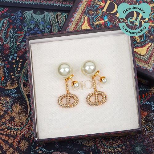 Dior Pearl And Diamond Earrings
