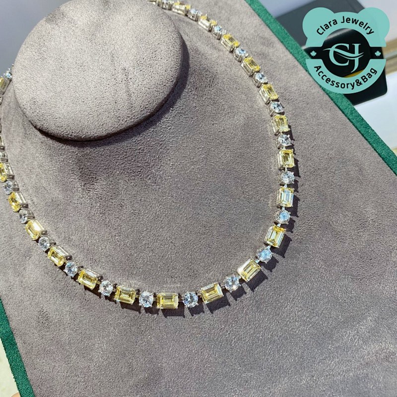 Evening Square Diamond Necklace