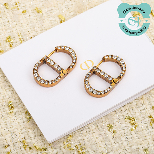 Di Rcd Double-Sided Full Diamond Earrings