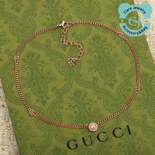 Antique Double G Pink Diamond Bracel Et Necklace20240607120