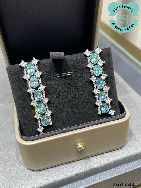 9 2 5 Imported Aquamarine Dinner Earrings