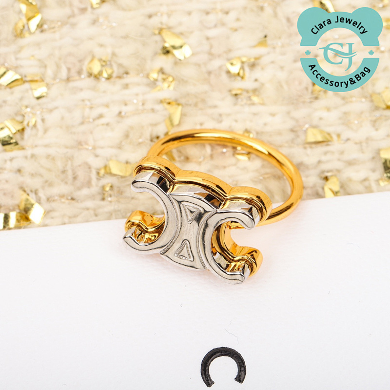 C Hollow Arc De Triomphe Ring