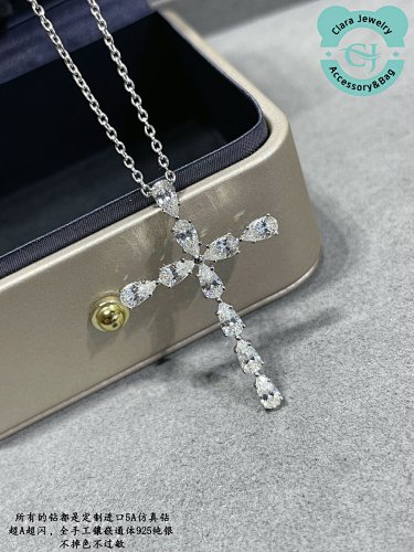 Water Drop Cross Necklace