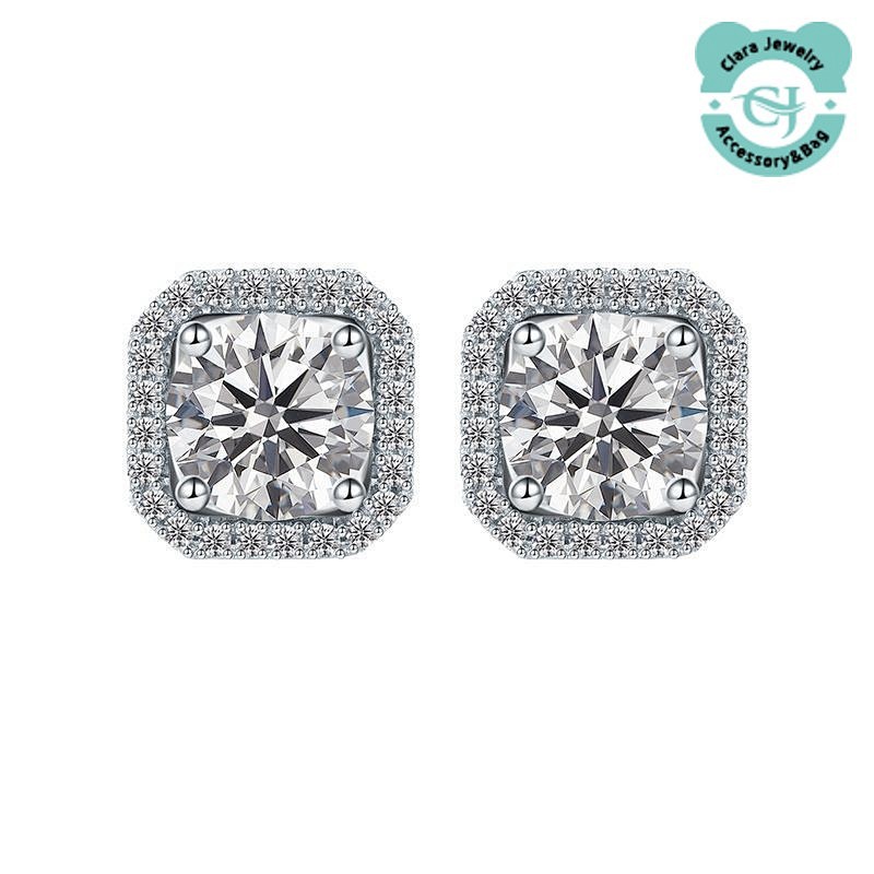 Silver Princess Round Wrap Earrings