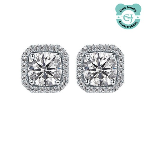 Silver Princess Round Wrap Earrings