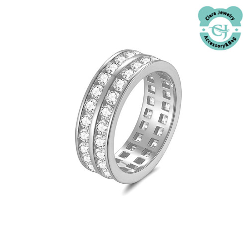 Double Row Fashion 2.5mm Women's Ring