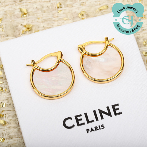 C White Mother-Of-Pearl Earrings