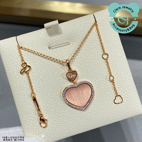 Chopd Heart Side Diamond Lassa Necklace