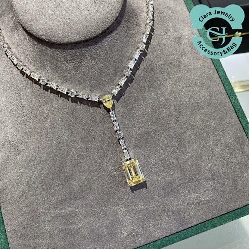 Yellow Diamond Evening Necklace