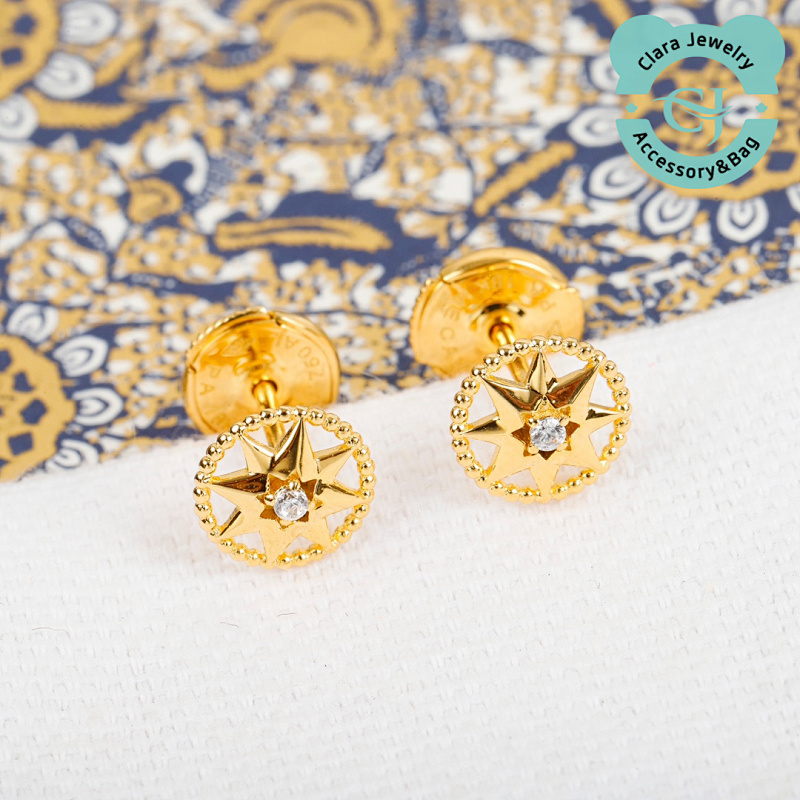 Dior Compass Hollow Earrings
