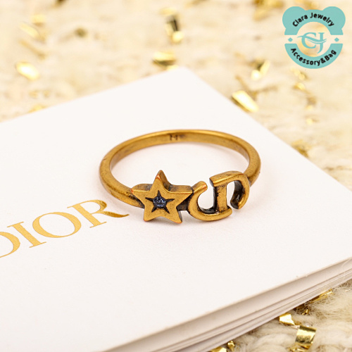 D Vintage Five-Pointed Star Cd Ring
