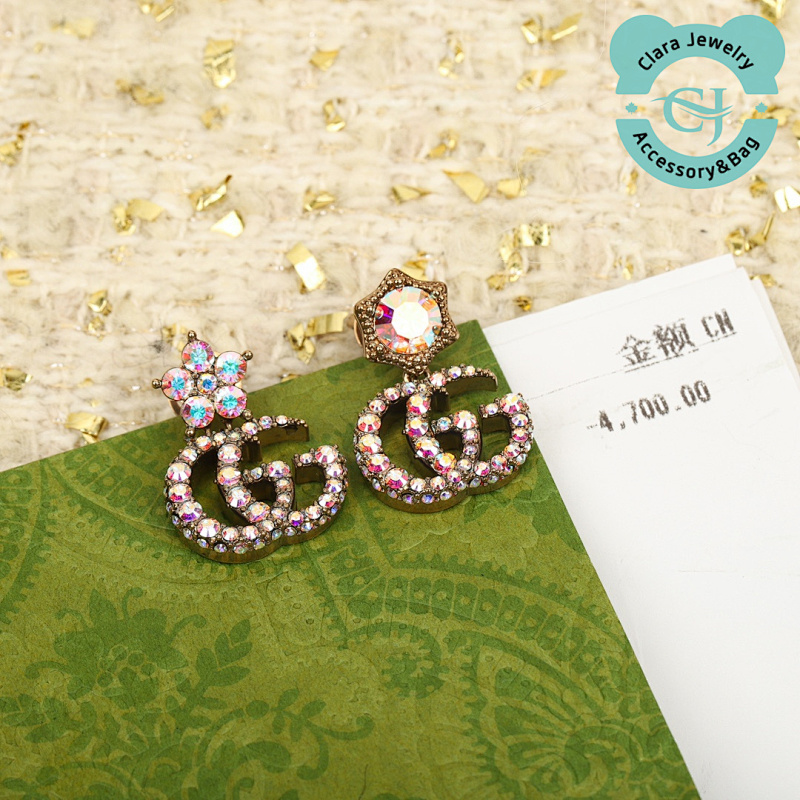 Guc Iab Colored Diamond Earrings