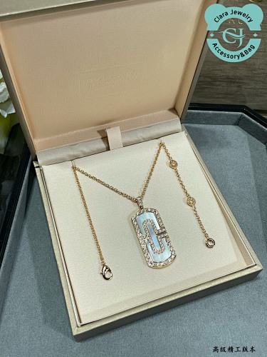 Bulgari Bv&lg&ari Premium White Mother-Of-Pearl Paper Clip Necklace