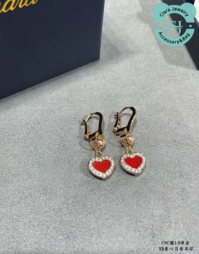Chod Heart Diamond Mother-Of-Pearl Earrings