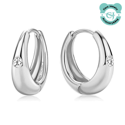 Silver Moissanite Earrings