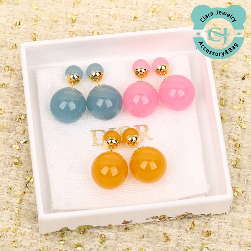 D Candy Size Bead Earrings
