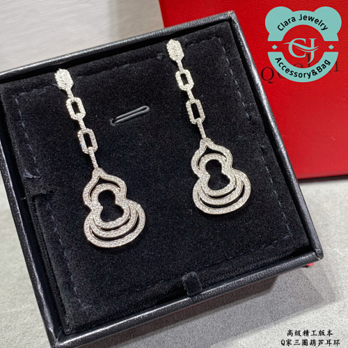 9 2 5 Qeelin Three-Circle Gourd Earrings