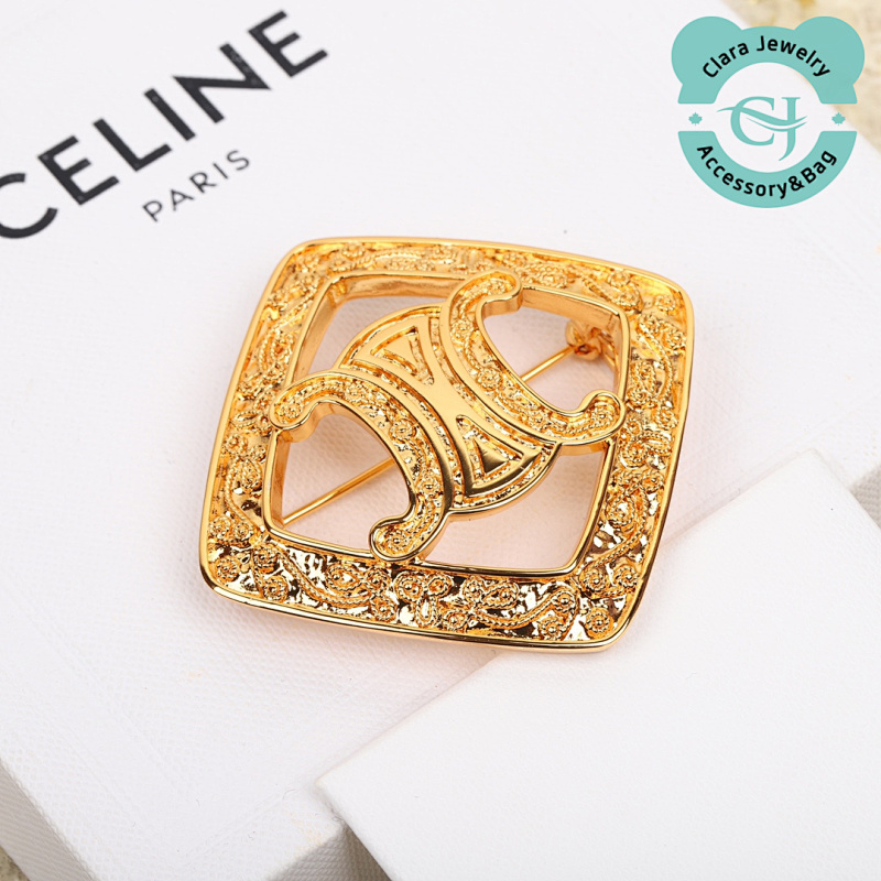 C Arc De Triomphe Rhombus Brooch