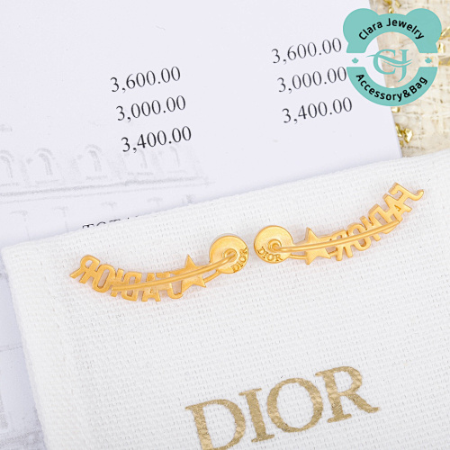 Dior Dr Letter Pearl Earrings