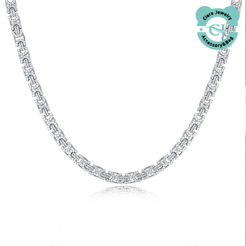 Moissanite Diamonds 10mm White And Yellow Gold
