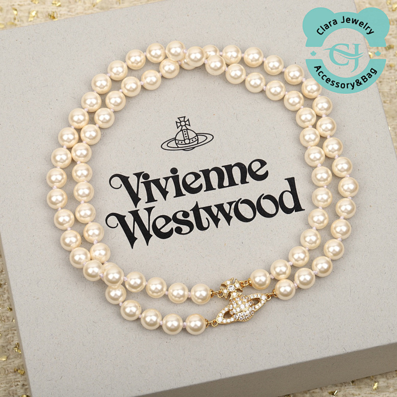 The Empress Dowager's Saturn Double-Layer Pearl Necklace