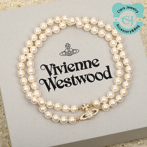 The Empress Dowager's Saturn Double-Layer Pearl Necklace