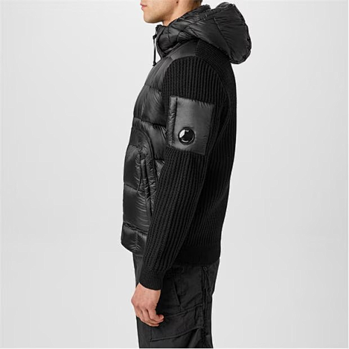 ProID016 Mixed Hooded Wool Cardigan